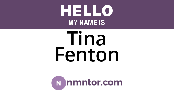Tina Fenton