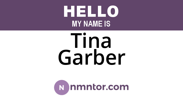 Tina Garber