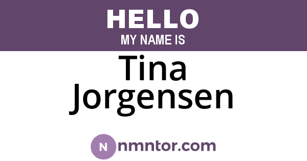 Tina Jorgensen
