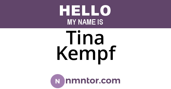 Tina Kempf