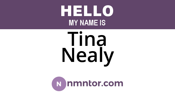 Tina Nealy