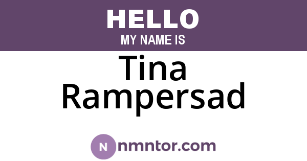 Tina Rampersad