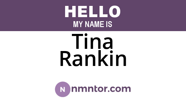 Tina Rankin