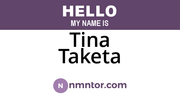 Tina Taketa