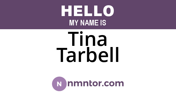 Tina Tarbell