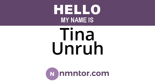 Tina Unruh
