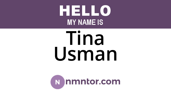 Tina Usman