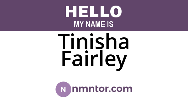 Tinisha Fairley