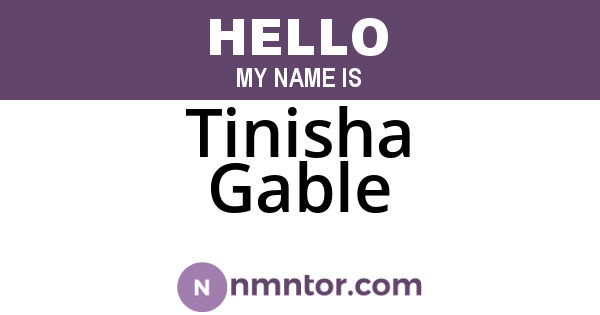Tinisha Gable