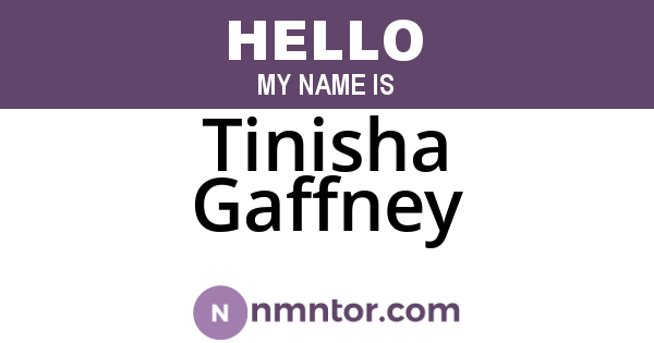 Tinisha Gaffney
