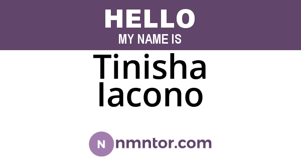 Tinisha Iacono