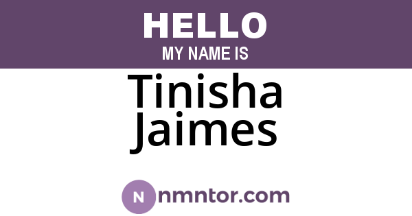 Tinisha Jaimes