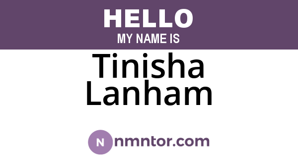 Tinisha Lanham