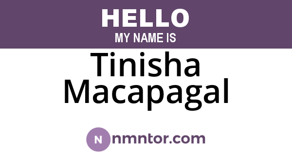 Tinisha Macapagal