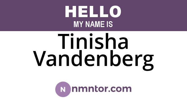 Tinisha Vandenberg