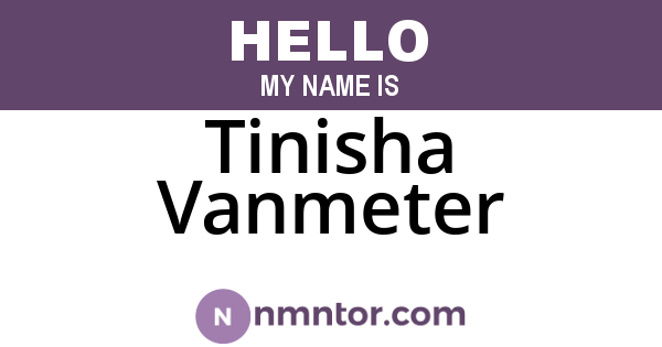 Tinisha Vanmeter