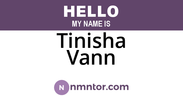 Tinisha Vann