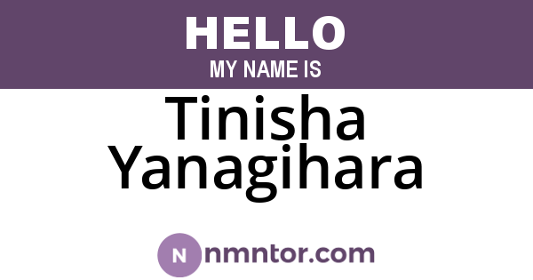 Tinisha Yanagihara