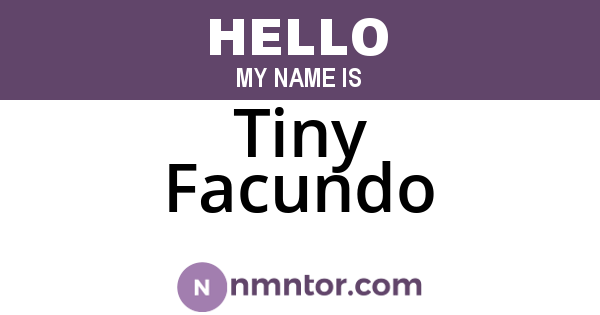 Tiny Facundo