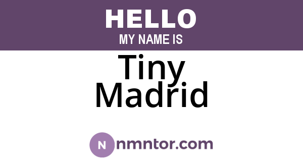 Tiny Madrid