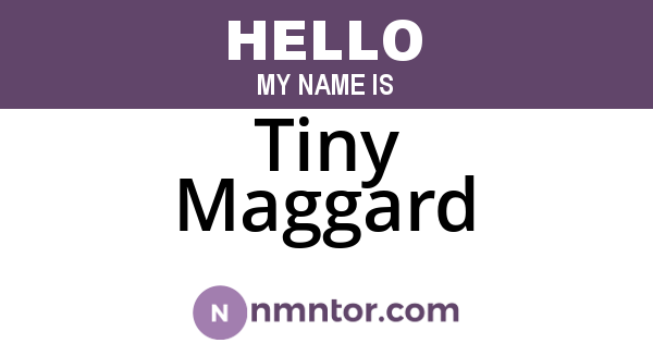 Tiny Maggard