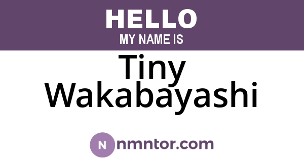 Tiny Wakabayashi