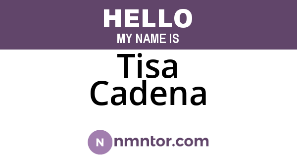 Tisa Cadena