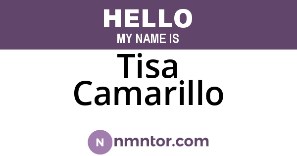 Tisa Camarillo