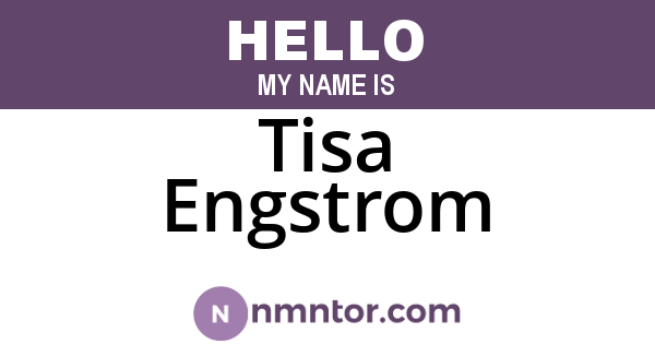 Tisa Engstrom