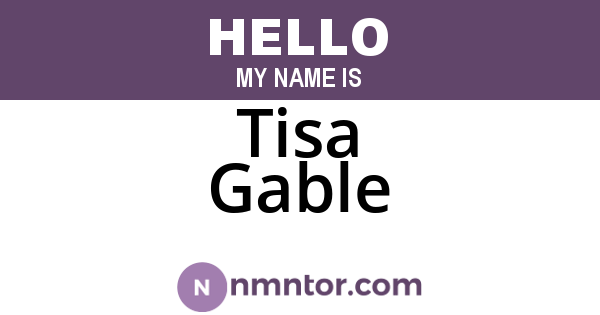 Tisa Gable