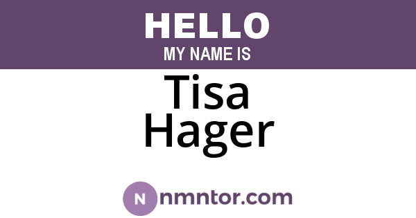 Tisa Hager
