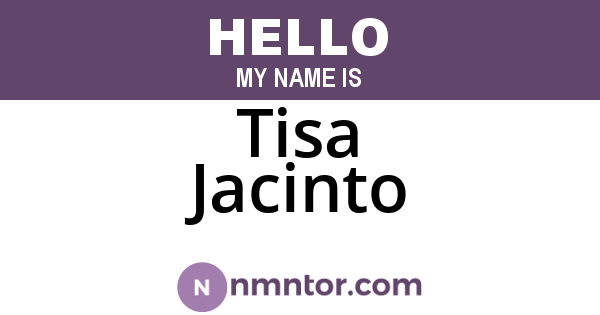 Tisa Jacinto