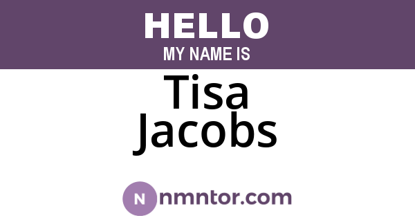 Tisa Jacobs