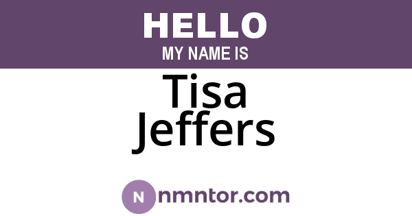 Tisa Jeffers
