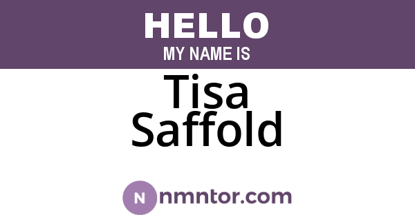 Tisa Saffold