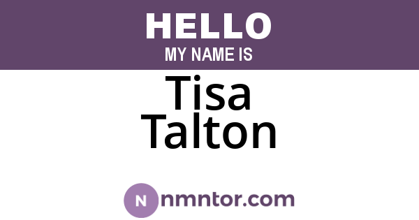 Tisa Talton