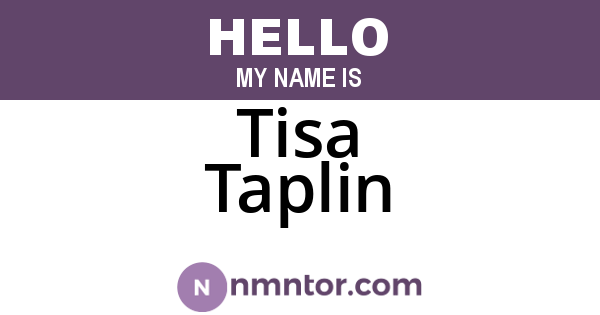 Tisa Taplin