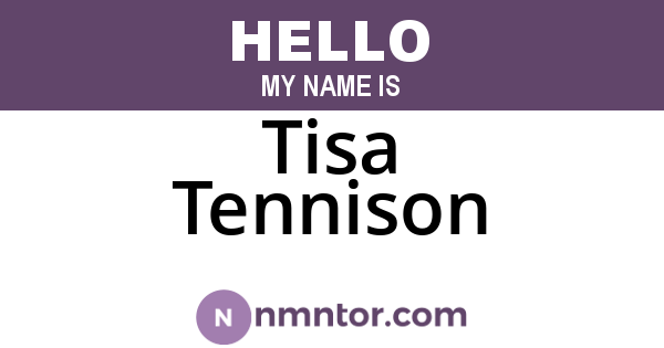 Tisa Tennison