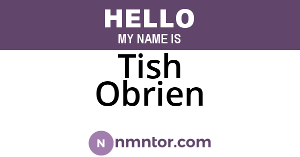 Tish Obrien