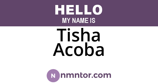 Tisha Acoba