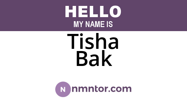 Tisha Bak