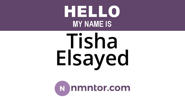 Tisha Elsayed