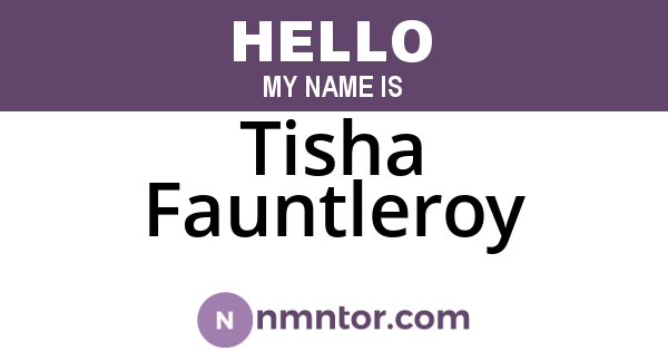 Tisha Fauntleroy
