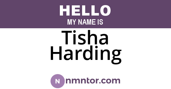 Tisha Harding