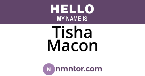 Tisha Macon