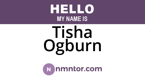 Tisha Ogburn
