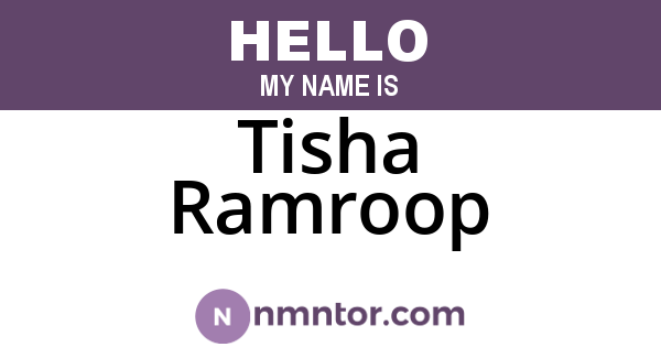 Tisha Ramroop