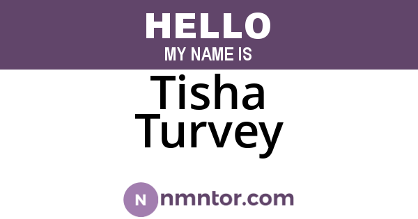 Tisha Turvey
