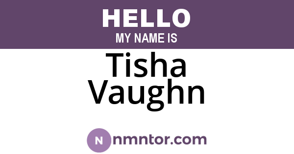 Tisha Vaughn