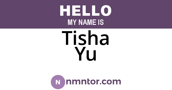 Tisha Yu